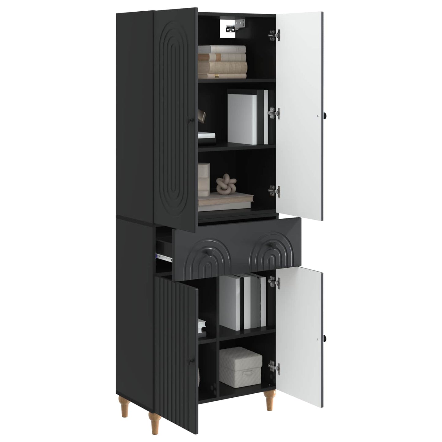 vidaXL Cabinet Set 2 pcs 66 x 34.5 x 90 cm Engineered Wood