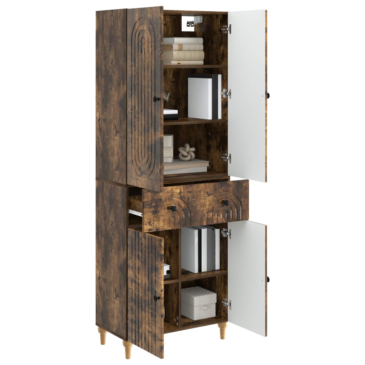 vidaXL Cabinet Set 2 pcs 66 x 34.5 x 90 cm Engineered Wood