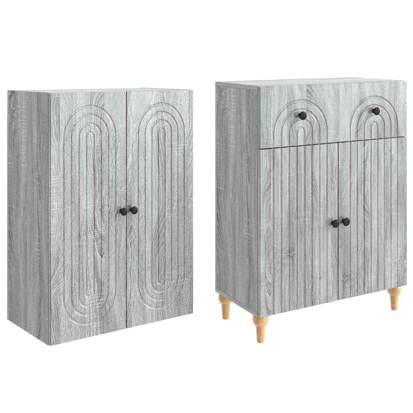 vidaXL Cabinet Set 2 pcs 66 x 34.5 x 90 cm Engineered Wood