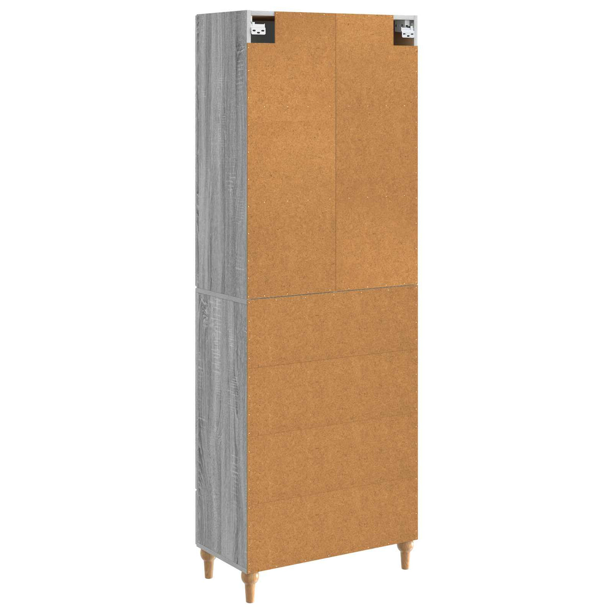 vidaXL Cabinet Set 2 pcs Grey Sonoma Engineered Wood