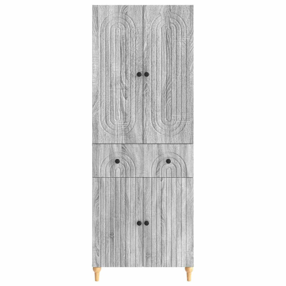 vidaXL Cabinet Set 2 pcs Grey Sonoma Engineered Wood