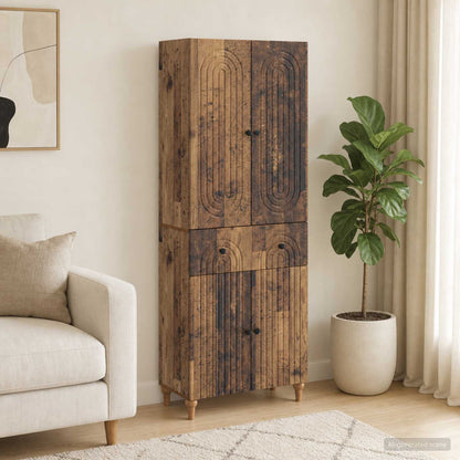 vidaXL Cabinet Set 2 pcs Engineered Wood