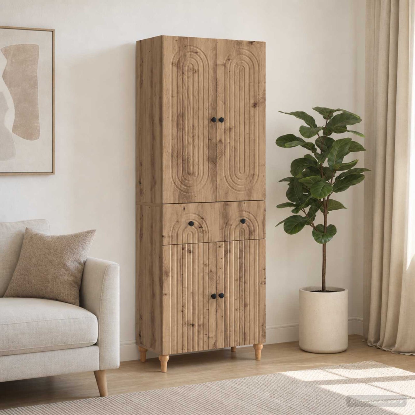 vidaXL Cabinet Set 2 pcs Engineered Wood