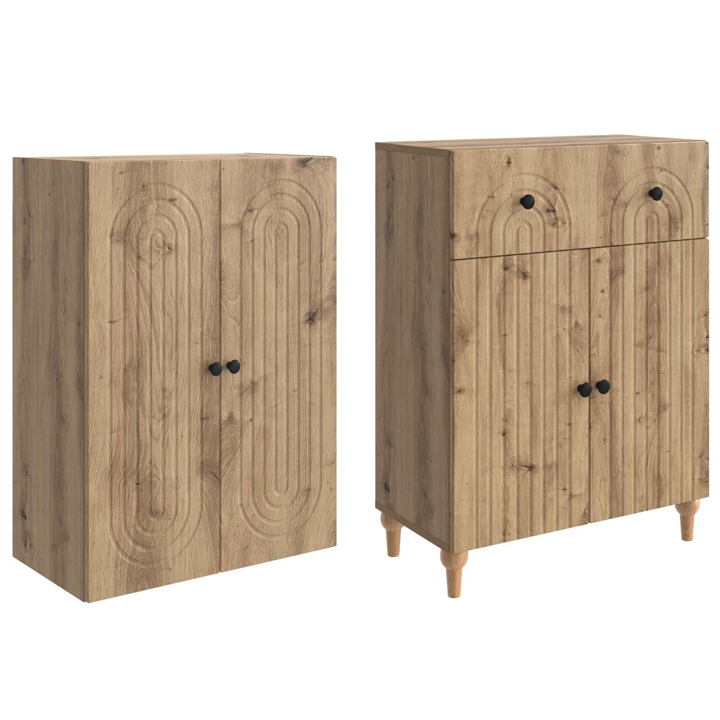 vidaXL Cabinet Set 2 pcs Engineered Wood