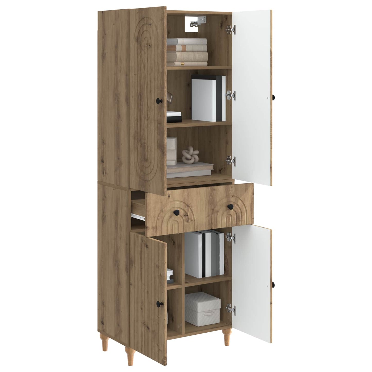 vidaXL Cabinet Set 2 pcs Engineered Wood