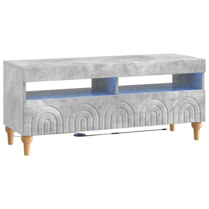 vidaXL 3 Piece LED TV Cabinet Concrete Grey Engineered Wood