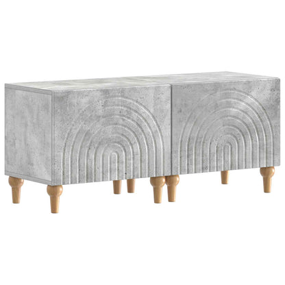 vidaXL 3 Piece LED TV Cabinet Concrete Grey Engineered Wood