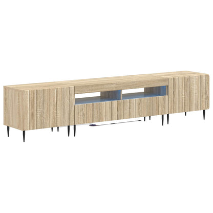 vidaXL 5 Piece LED TV Cabinet Sonoma Oak Engineered Wood