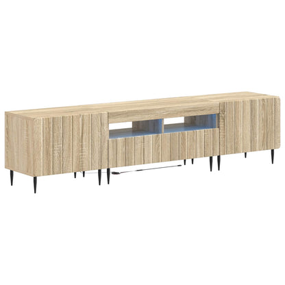vidaXL 5 Piece LED TV Cabinet Sonoma Oak Engineered Wood