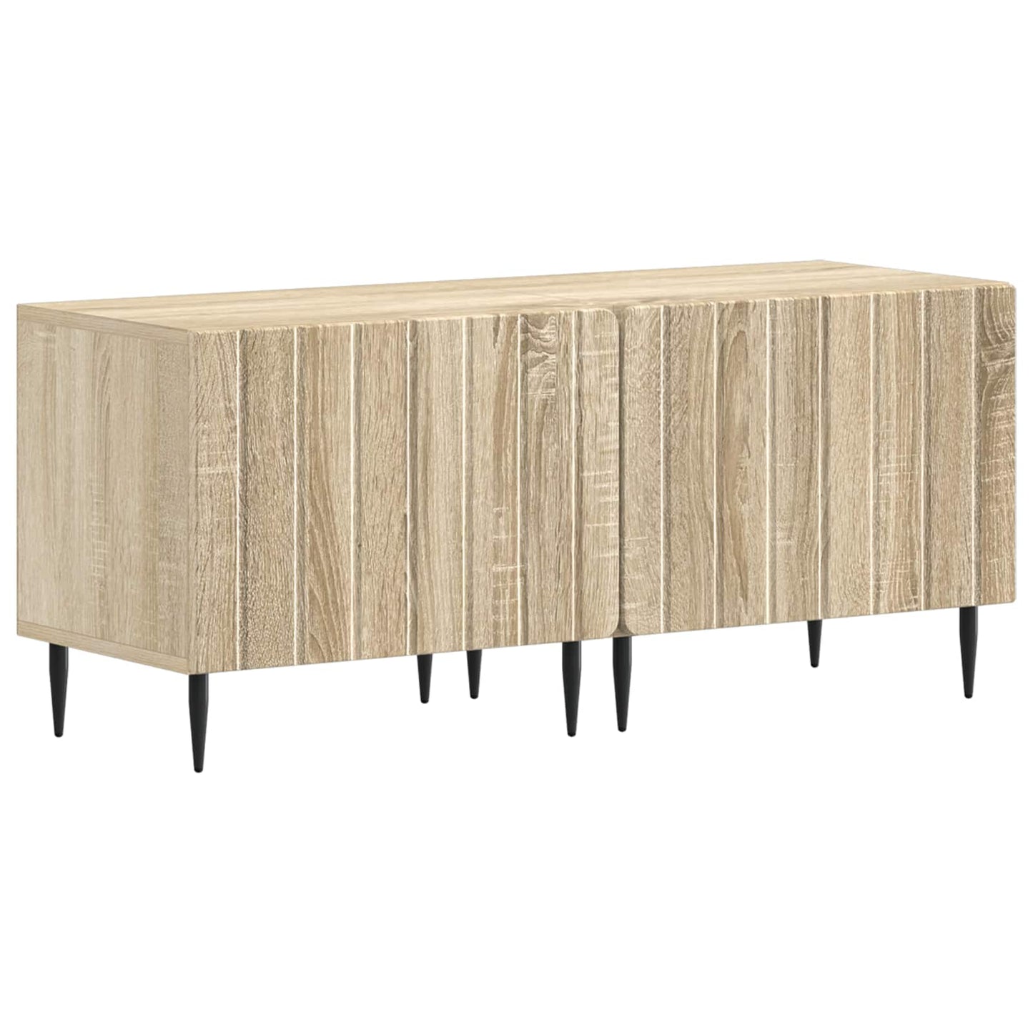 vidaXL 5 Piece LED TV Cabinet Sonoma Oak Engineered Wood