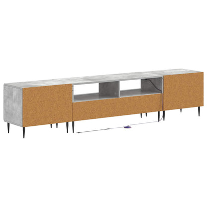 vidaXL 5 Piece LED TV Cabinet Concrete Grey Engineered Wood