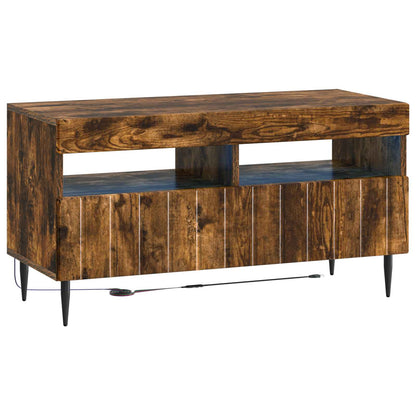vidaXL 5 Piece LED TV Cabinet Smoked Oak Engineered Wood