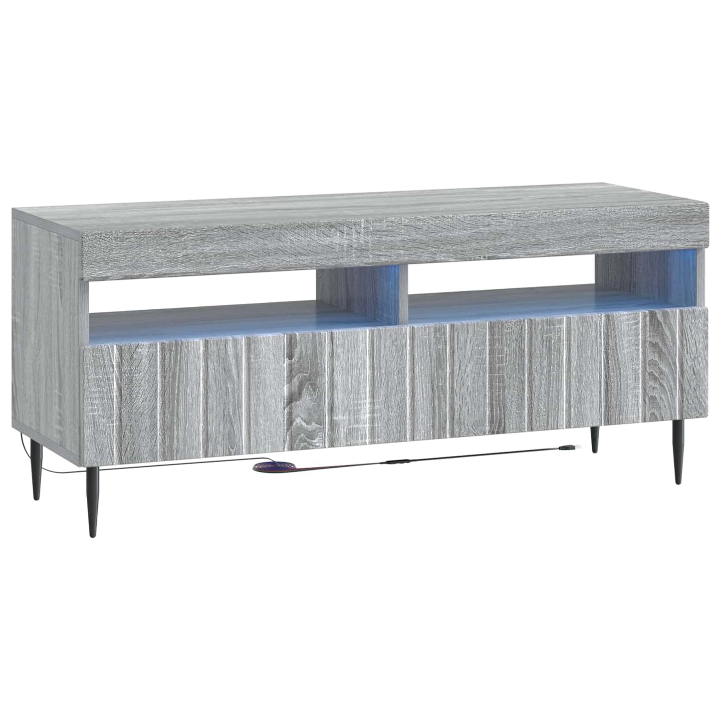 vidaXL 5 Piece LED TV Cabinet Grey Sonoma Engineered Wood