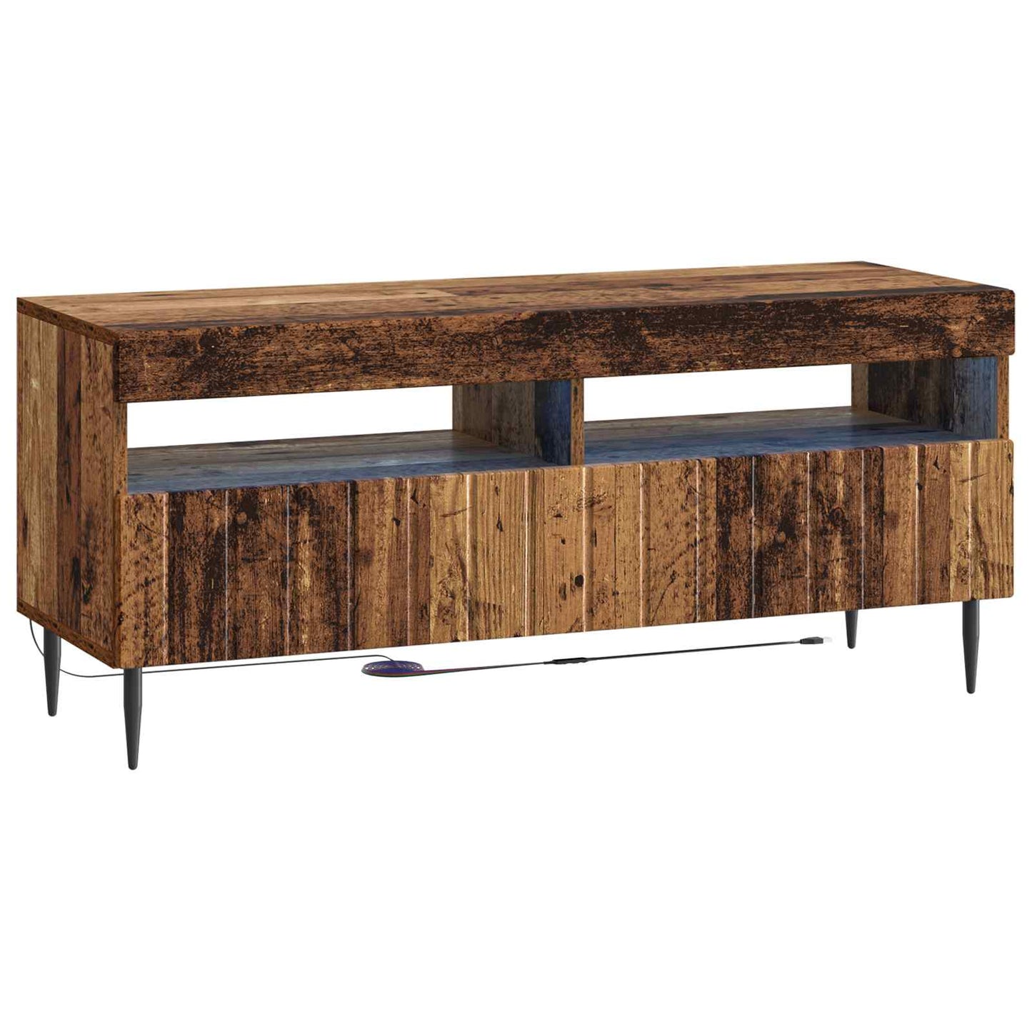vidaXL 5 Piece LED TV Cabinet Old Wood Engineered Wood
