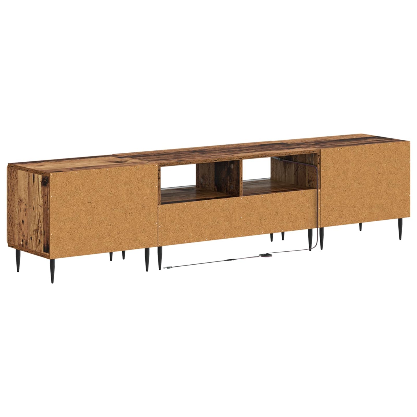 vidaXL 5 Piece LED TV Cabinet Old Wood Engineered Wood