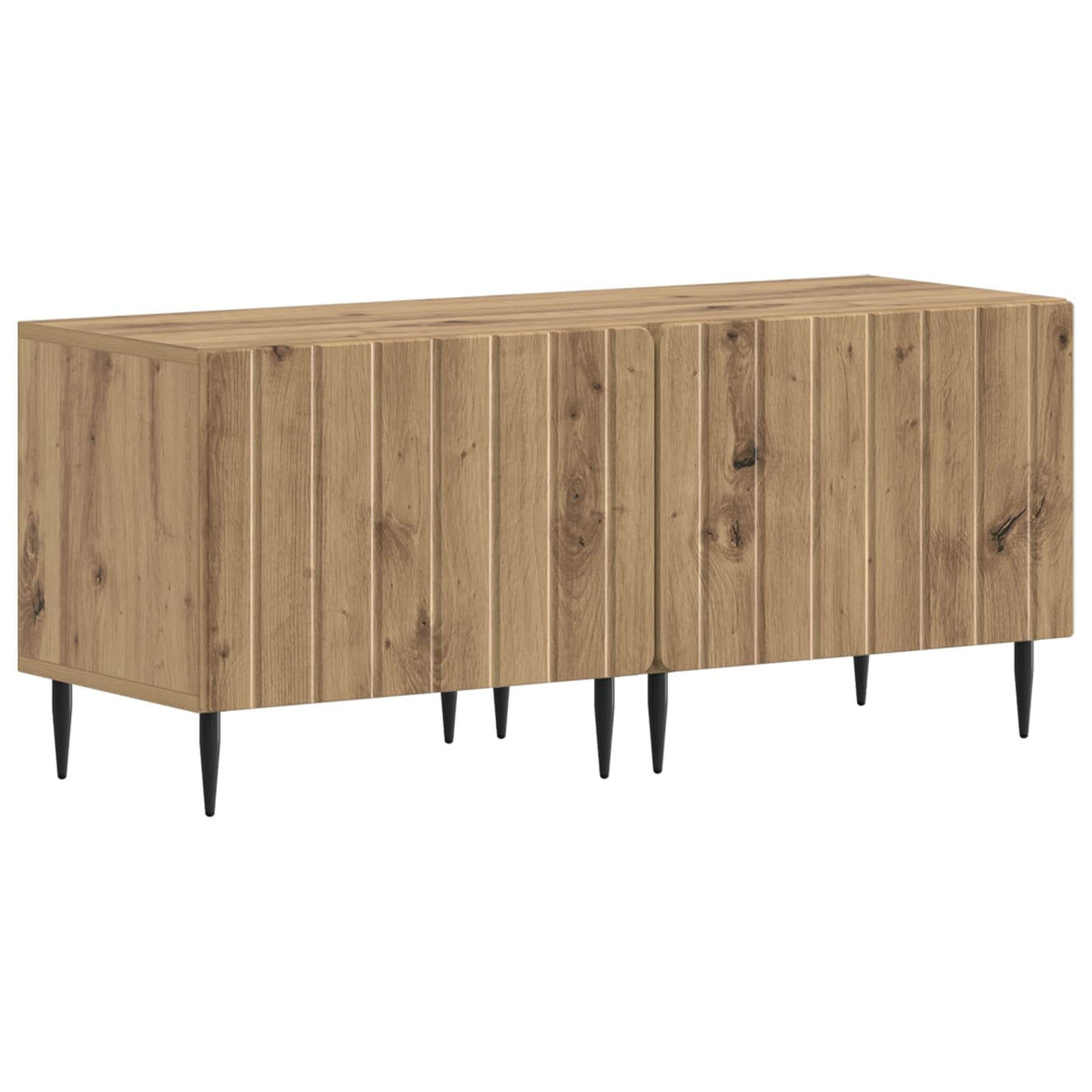 vidaXL 5 Piece LED TV Cabinet Artisan Oak Engineered Wood