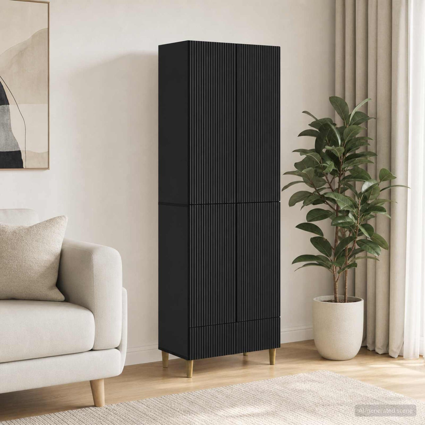 vidaXL Cabinet Set 2 pcs 66 x 34.5 x 95 cm Engineered Wood