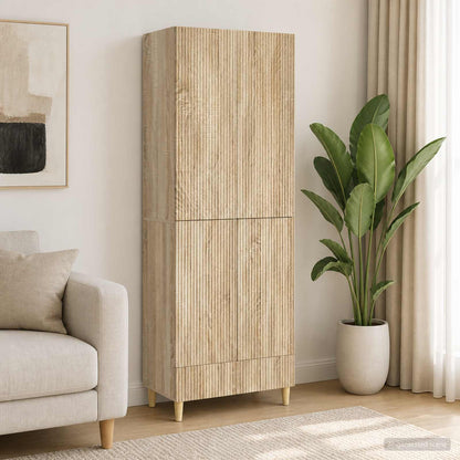 vidaXL Cabinet Set 2 pcs Engineered Wood