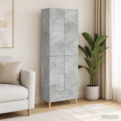 vidaXL Cabinet Set 2 pcs Engineered Wood