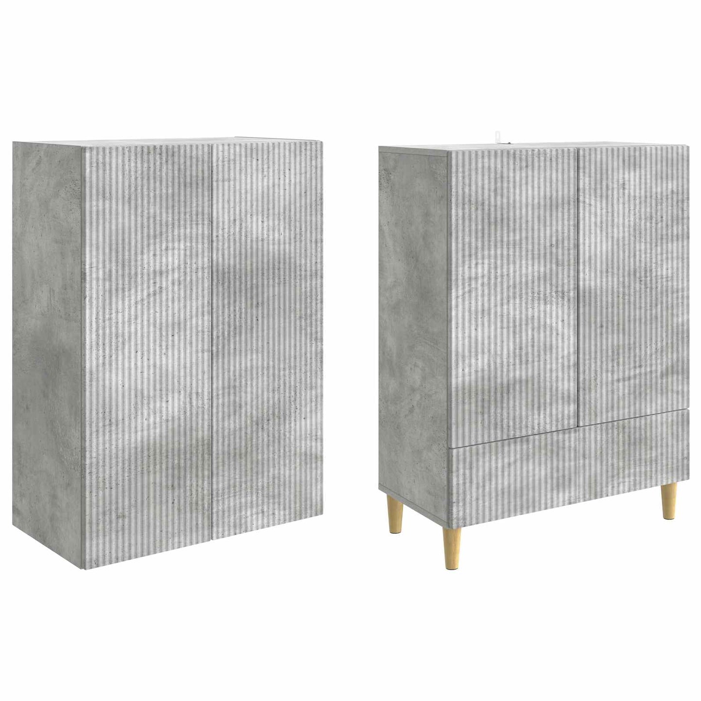 vidaXL Cabinet Set 2 pcs 66 x 34.5 x 95 cm Engineered Wood