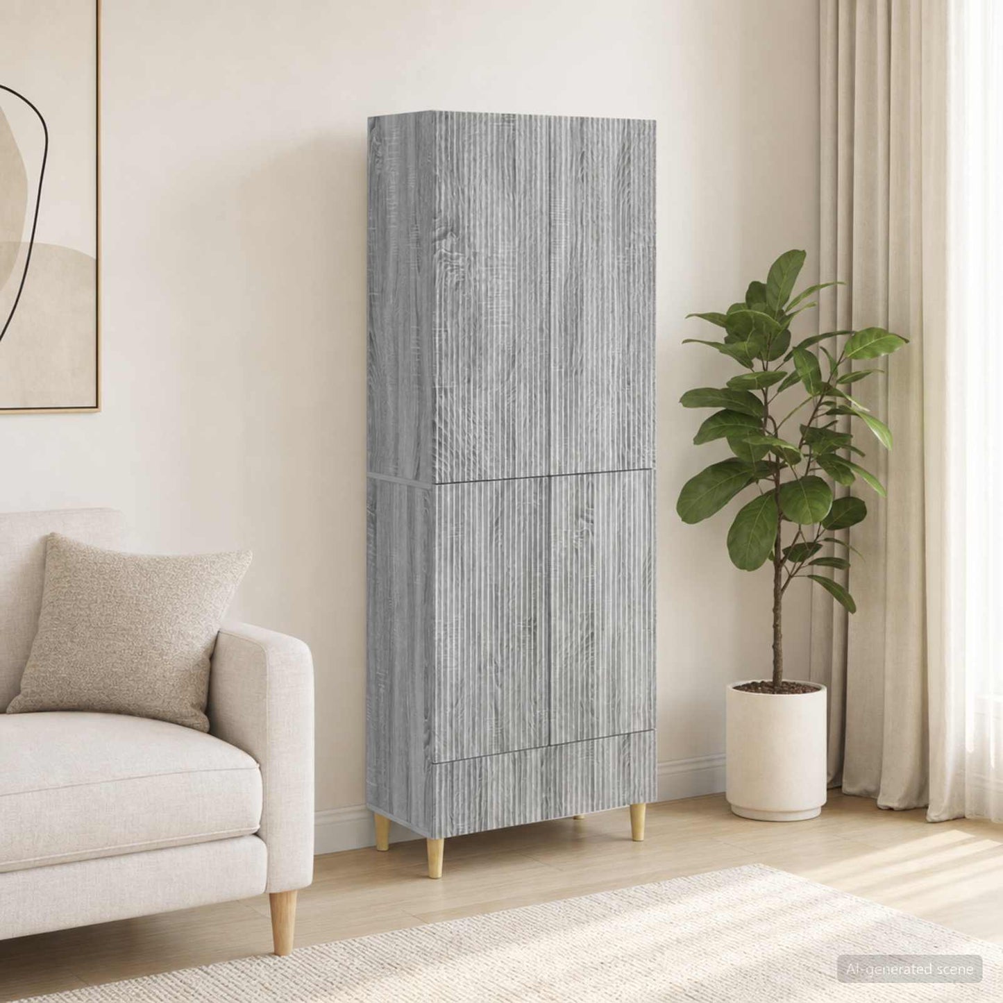 vidaXL Cabinet Set 2 pcs Engineered Wood