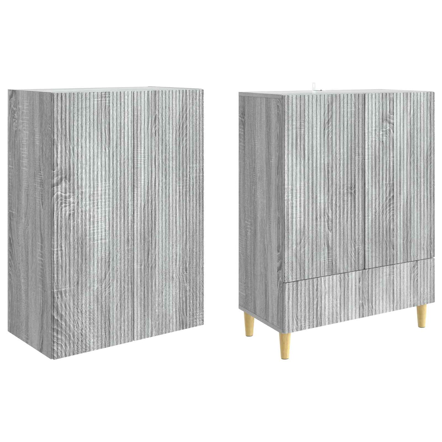 vidaXL Cabinet Set 2 pcs 66 x 34.5 x 95 cm Engineered Wood