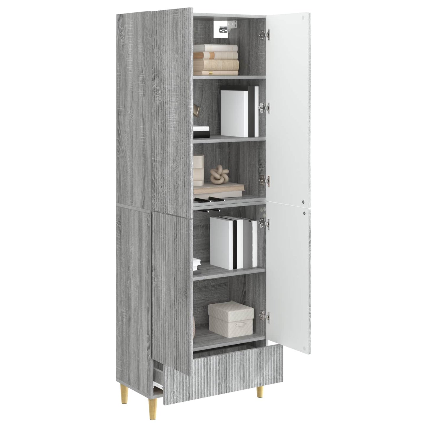 vidaXL Cabinet Set 2 pcs 66 x 34.5 x 95 cm Engineered Wood