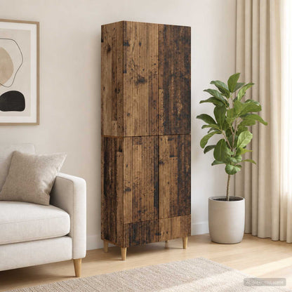 vidaXL Cabinet Set 2 pcs Engineered Wood