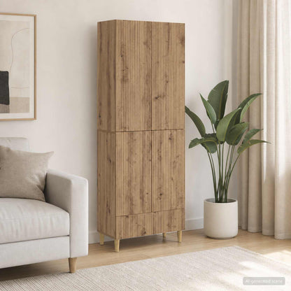 vidaXL Cabinet Set 2 pcs Artisan Oak Engineered Wood