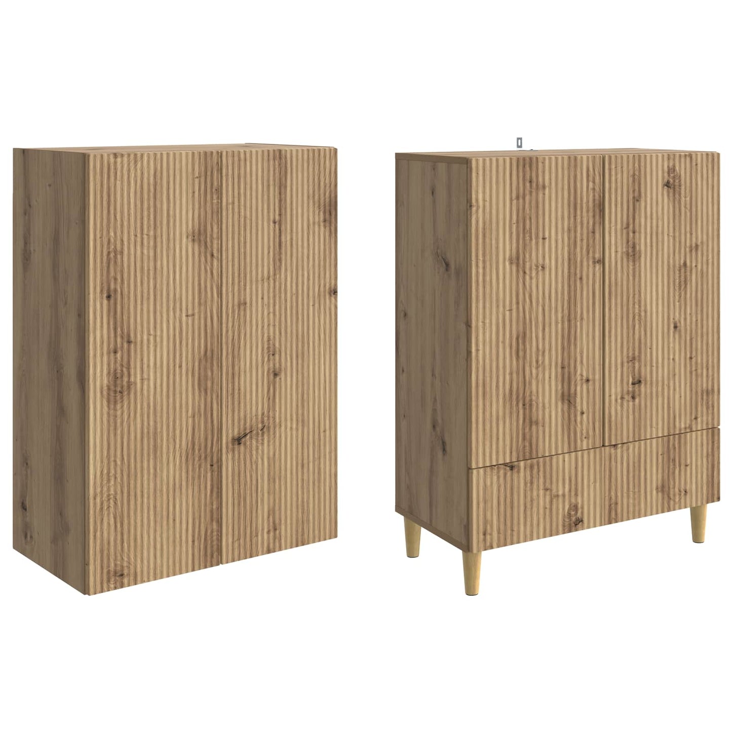vidaXL Cabinet Set 2 pcs Artisan Oak Engineered Wood