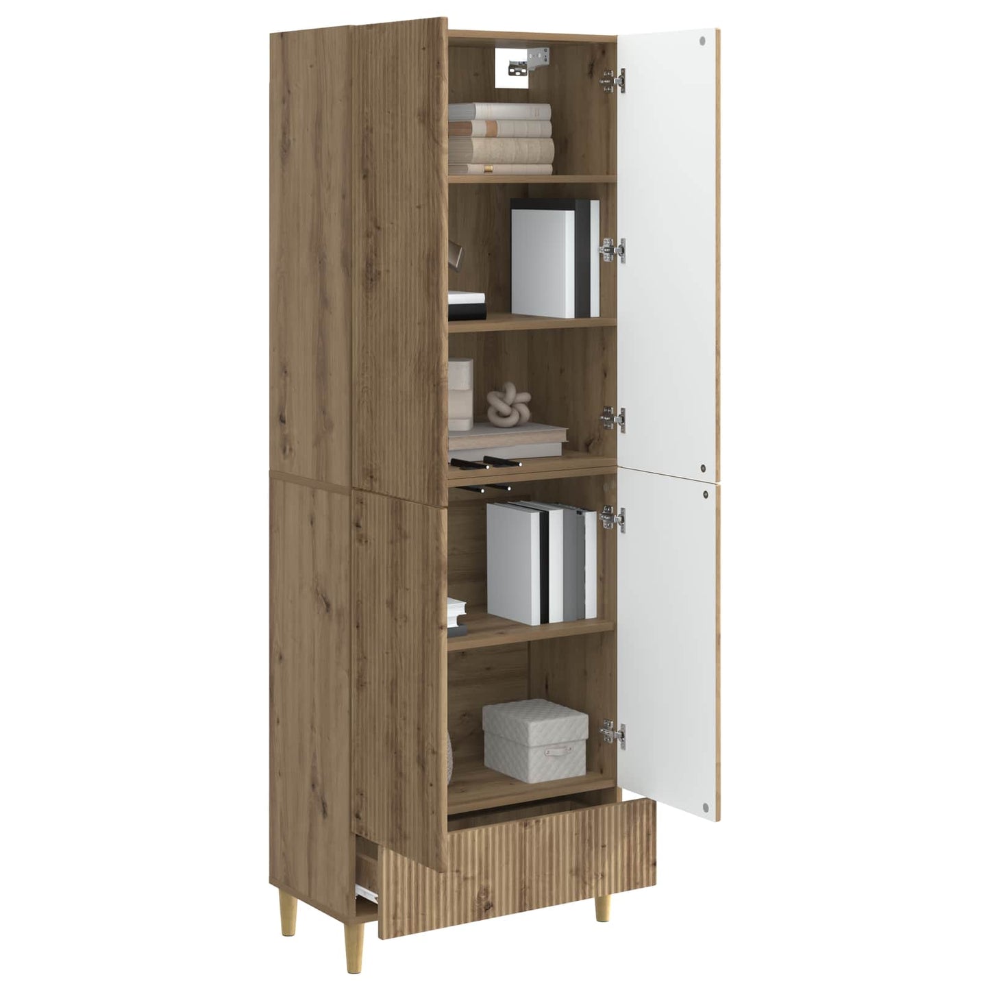 vidaXL Cabinet Set 2 pcs Artisan Oak Engineered Wood