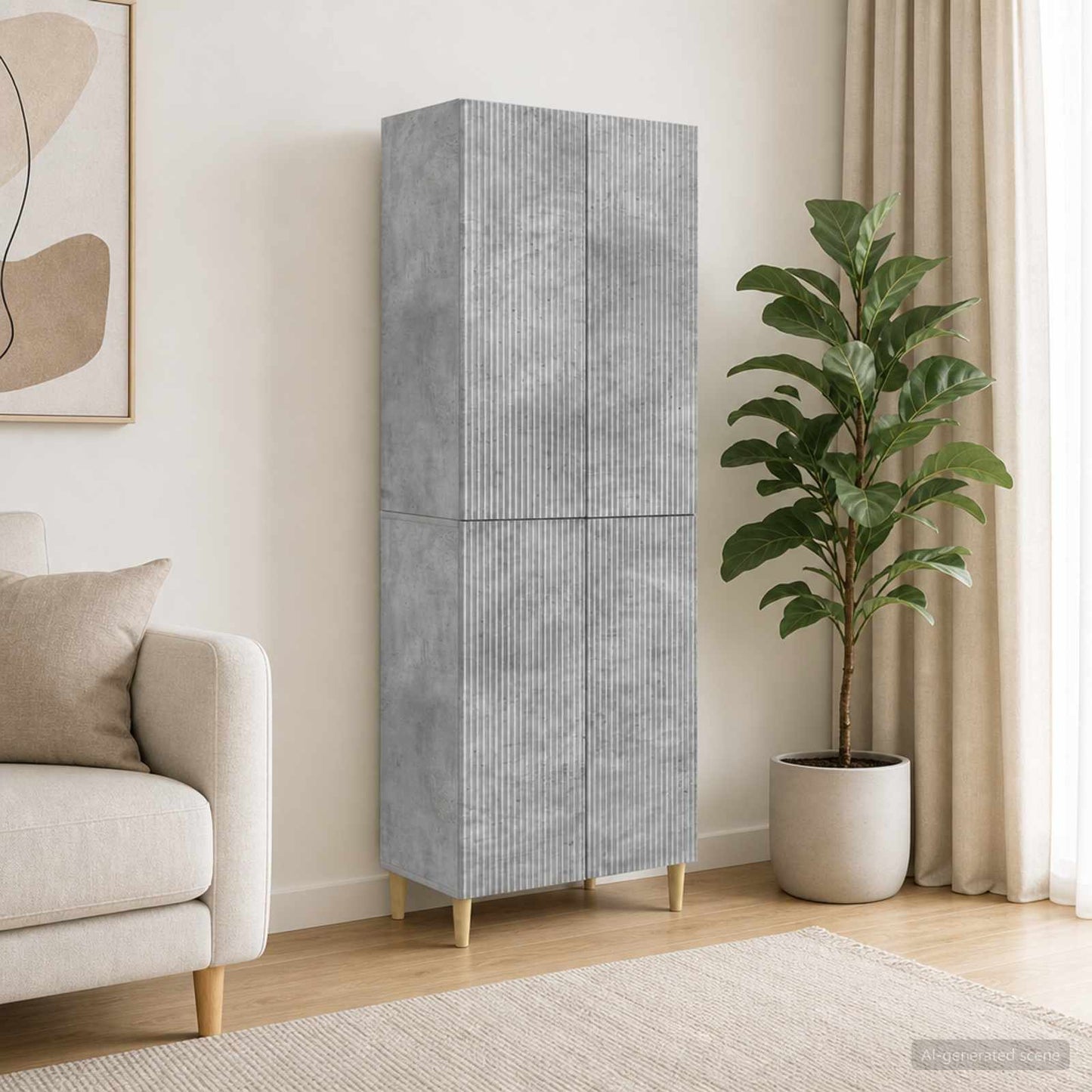 vidaXL Cabinet Set 2 pcs Engineered Wood