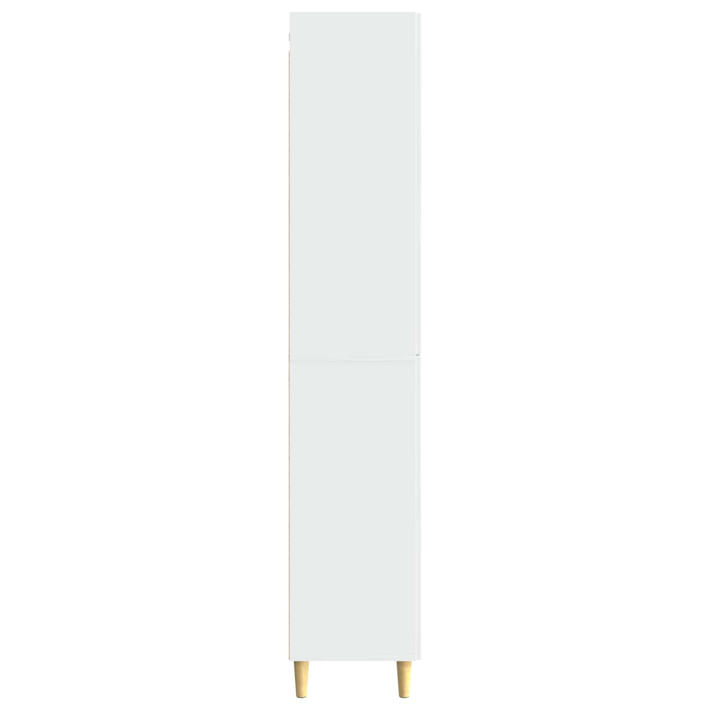 vidaXL Cabinet Set 2 pcs High Gloss White Engineered Wood