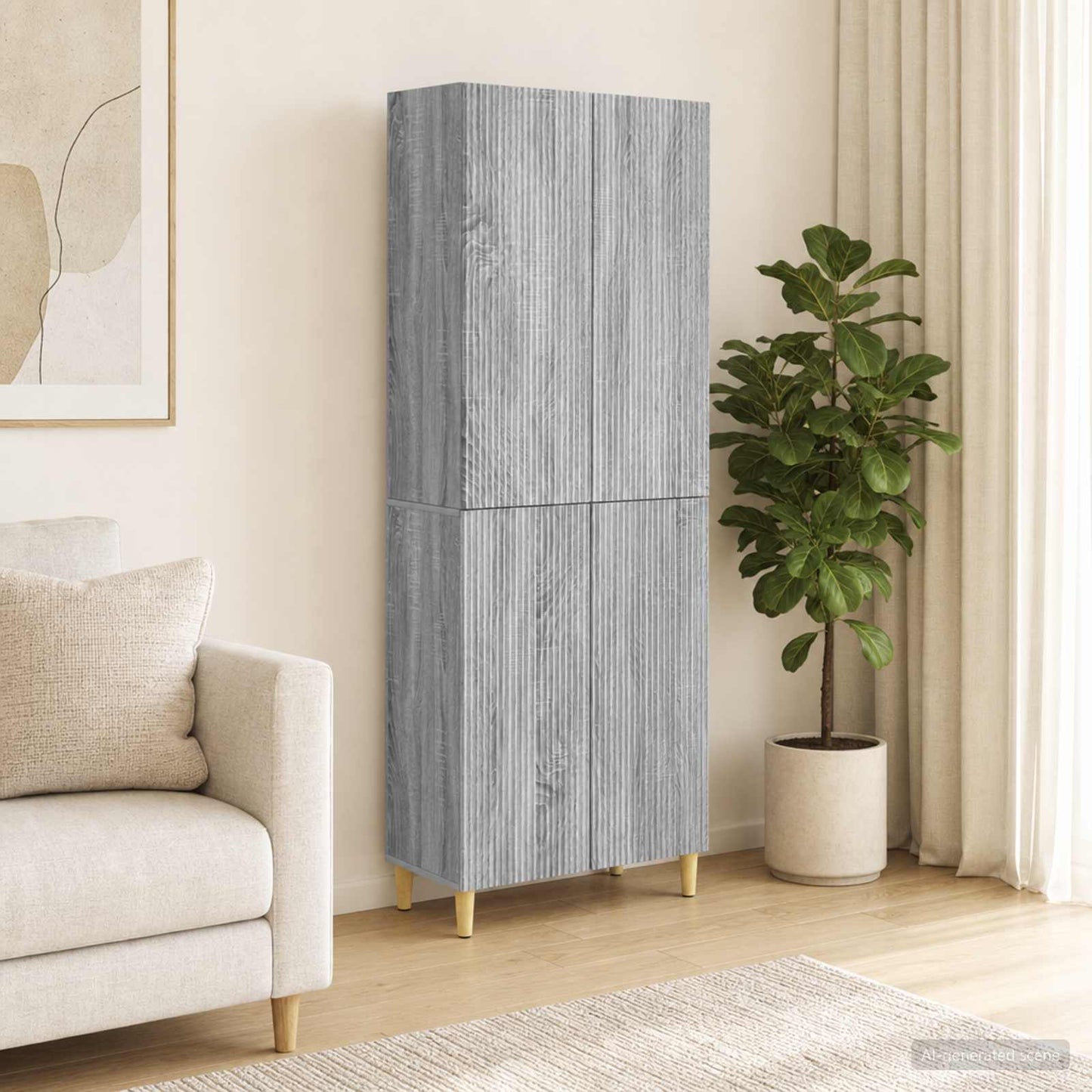 vidaXL Cabinet Set 2 pcs Engineered Wood