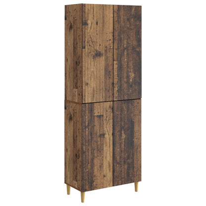 vidaXL Cabinet Set 2 pcs Old Wood Engineered Wood