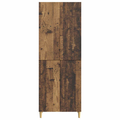 vidaXL Cabinet Set 2 pcs Old Wood Engineered Wood