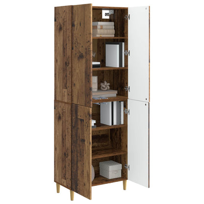 vidaXL Cabinet Set 2 pcs Old Wood Engineered Wood