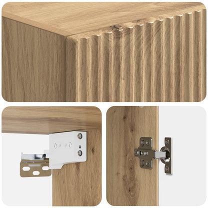 vidaXL Cabinet Set 2 pcs Artisan Oak Engineered Wood