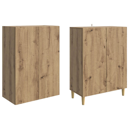 vidaXL Cabinet Set 2 pcs Artisan Oak Engineered Wood