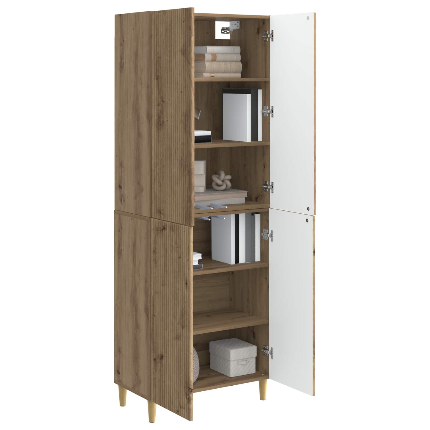 vidaXL Cabinet Set 2 pcs Artisan Oak Engineered Wood