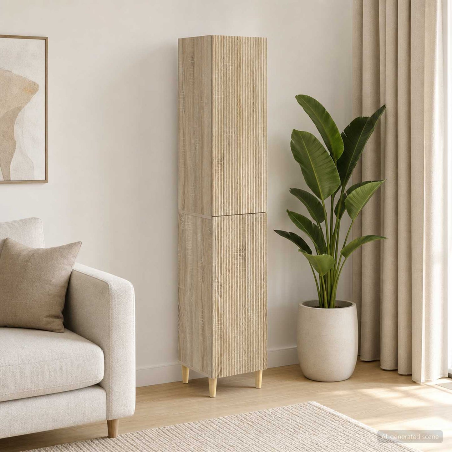 vidaXL Cabinet Set 2 pcs Engineered Wood