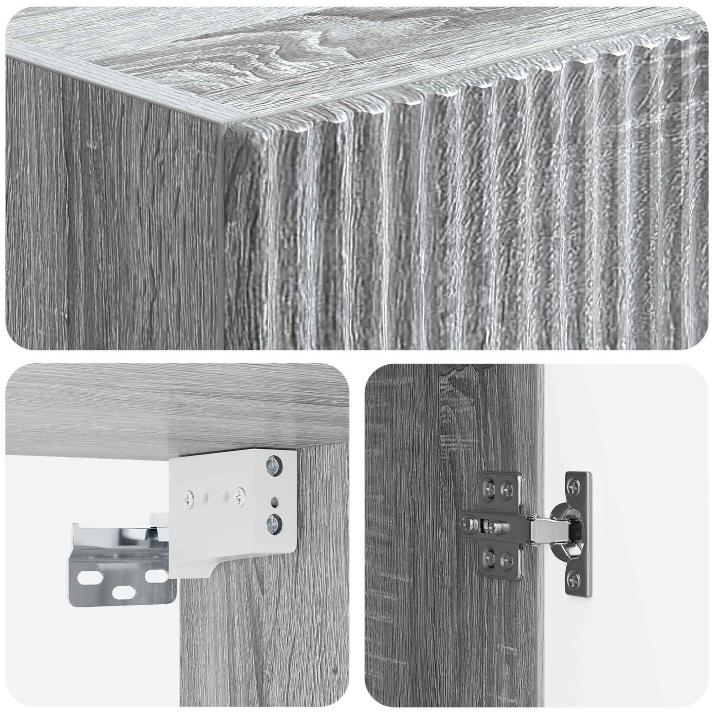 vidaXL Cabinet Set 2 pcs Engineered Wood