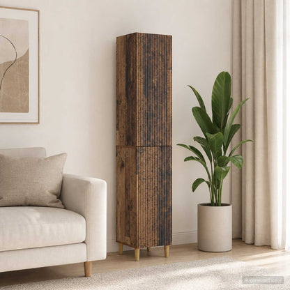 vidaXL Cabinet Set 2 pcs Old Wood Engineered Wood