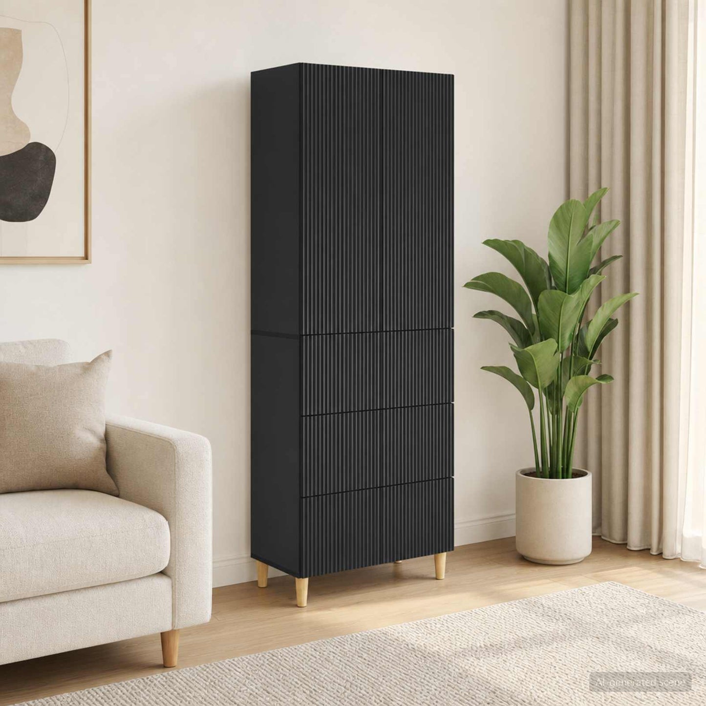vidaXL Cabinet Set 2 pcs 66 x 34.5 x 90 cm Engineered Wood