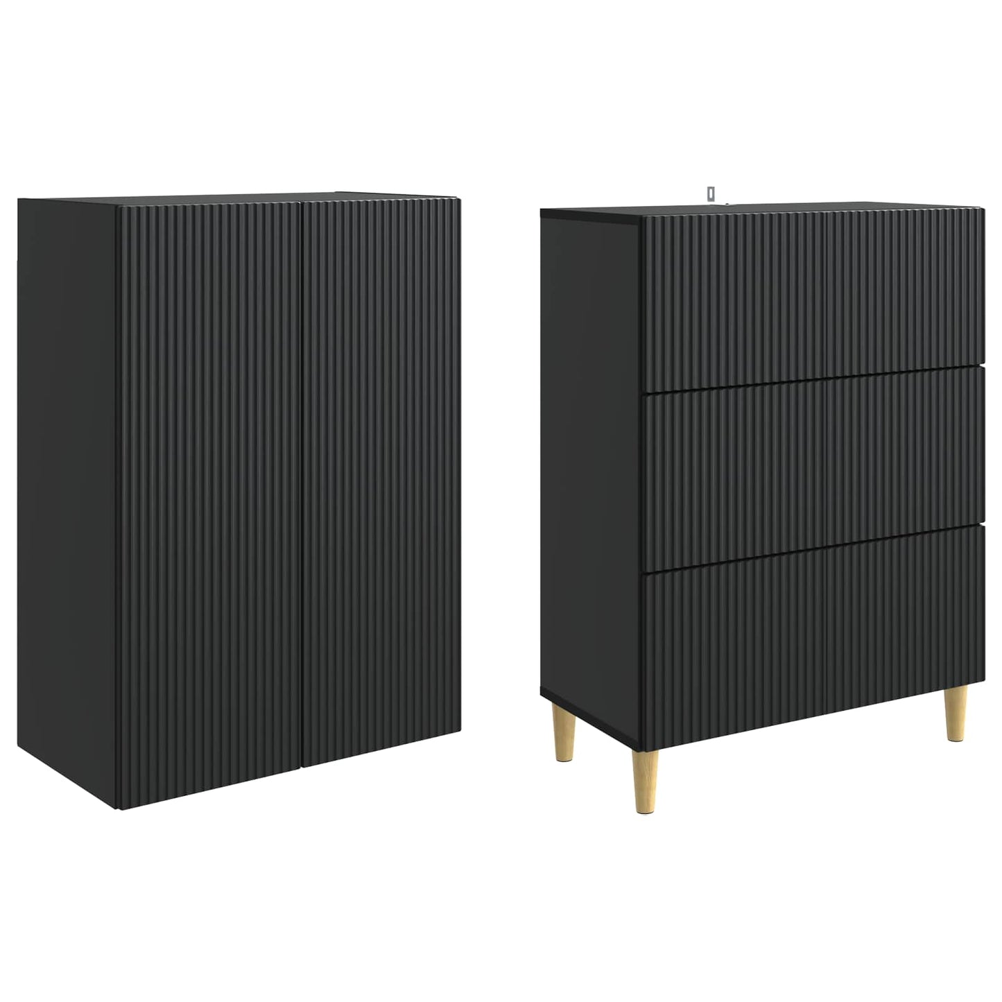 vidaXL Cabinet Set 2 pcs 66 x 34.5 x 90 cm Engineered Wood