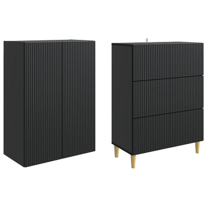 vidaXL Cabinet Set 2 pcs 66 x 34.5 x 90 cm Engineered Wood