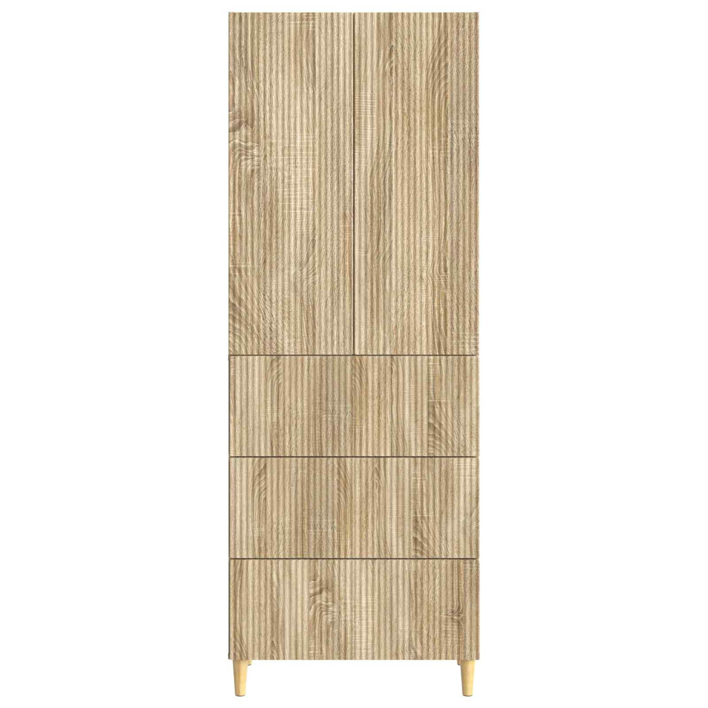 vidaXL Cabinet Set 2 pcs Sonoma Oak Engineered Wood