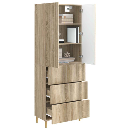 vidaXL Cabinet Set 2 pcs Sonoma Oak Engineered Wood