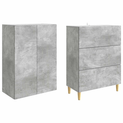 vidaXL Cabinet Set 2 pcs 66 x 34.5 x 90 cm Engineered Wood