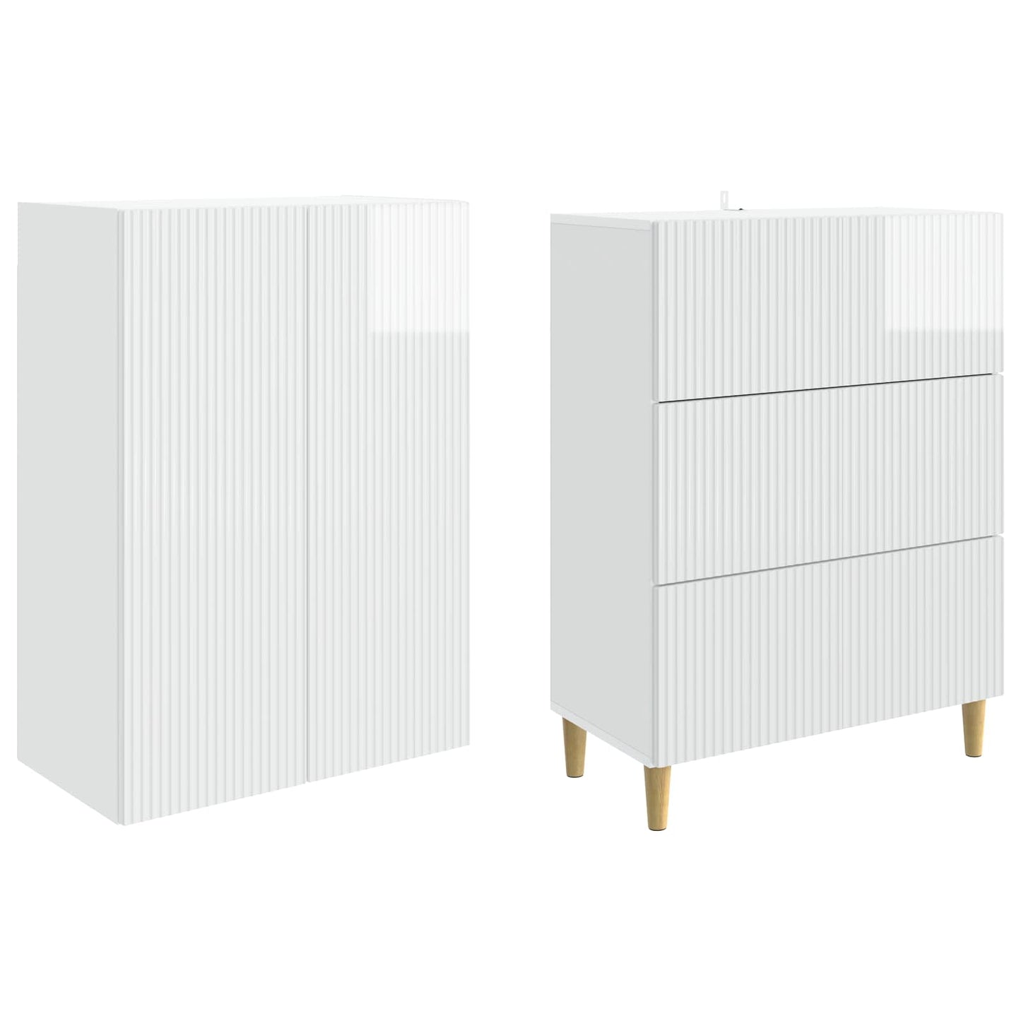 vidaXL Cabinet Set 2 pcs Engineered Wood